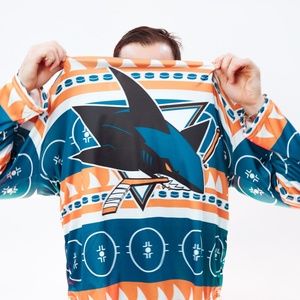 San Jose Sharks Xmas Holiday Sweater Shirsey